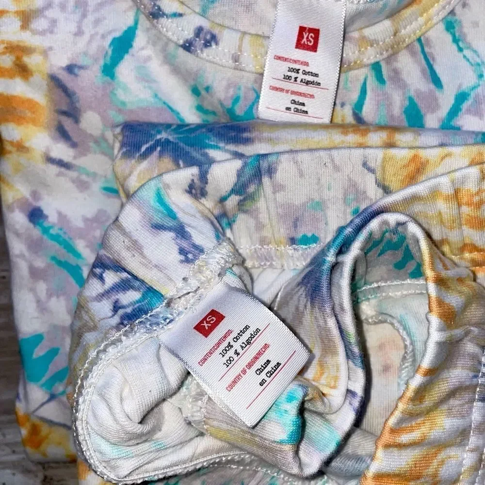 Target Tie Dye 100% cotton pj’s EUC - Picture 10 of 11